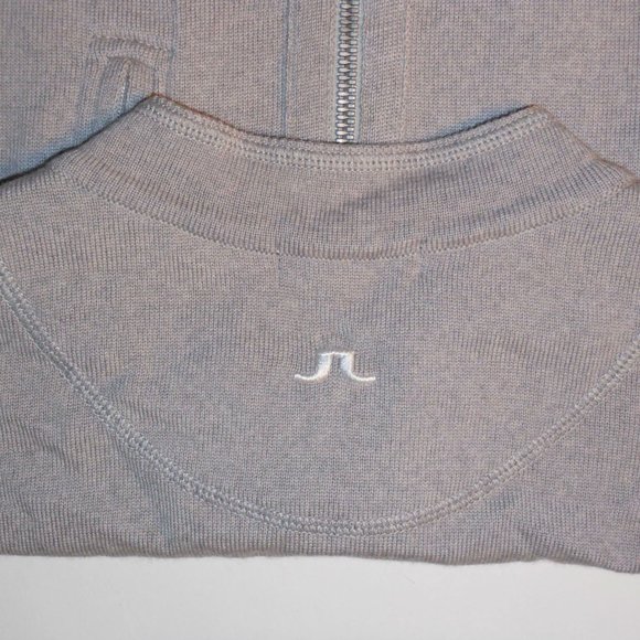 J LINDEBERG front zip wool sweat shirt - Picture 7 of 8